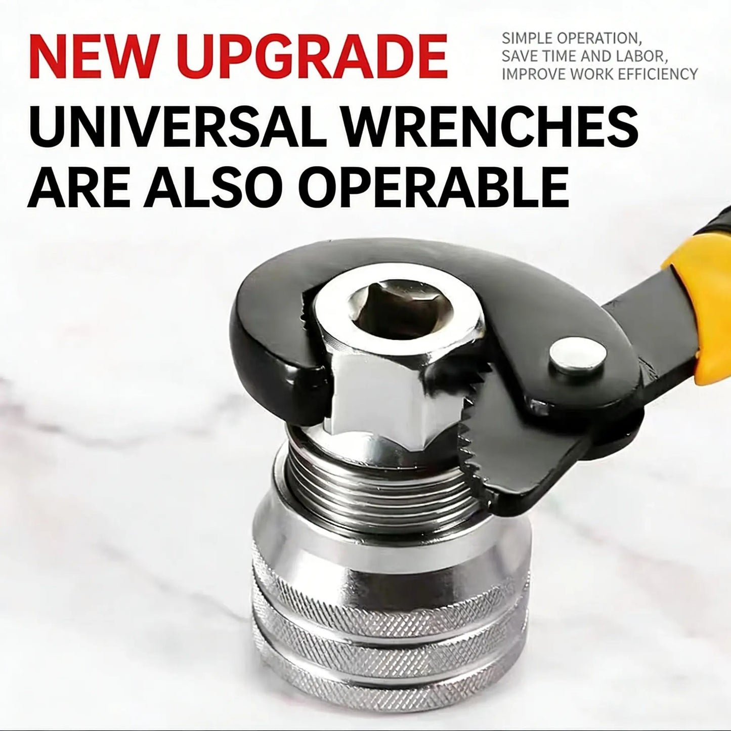 Multi-Function Universal Socket Wrench Tool - Universal Maintenance Tool, Adjustable Universal Socket Wrench, Universal Socket Tool for 3/8" Drive Ratchet Torque Wrench & Power Drill (Connecting rod random color)