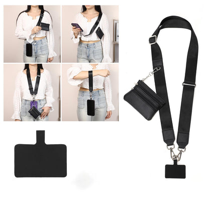 Clip and Go Strap for Phone With Wallet Crossbody, Phone Strap With Wallet, Phone Strap Crossbody With Zipper Pouch Wallet, Adjustable Mobile Phone Strap, Mother's Day Gifts