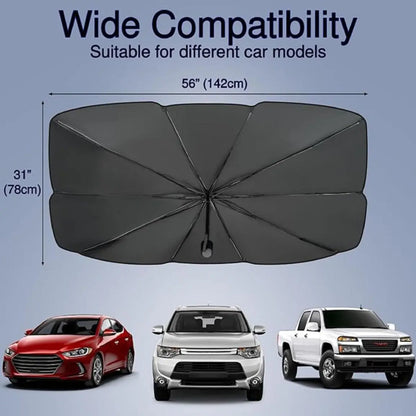 Portable Car Windshield Sunshade, Foldable Car Windshield Cooling Umbrella for Daily,Car Exterior Accessories,Car Window Shades