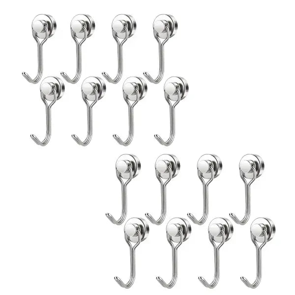 8/16 Pack Swivel Swing Magnetic Hooks 30LBS – Strong Neodymium Hooks for Cruise Cabins, Kitchen, Fridge & Other Magnetic Surfaces, Cruise Essentials 2026