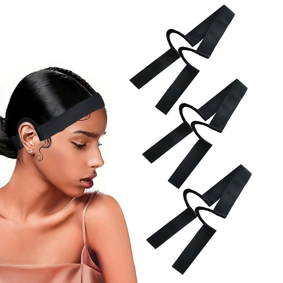 3pcs Lace Melting Band，Elastic Bands for Wigs - Lace Melting, Edge Wrap to Lay Edges,Ear Free Elastic Wig Band for Lace Front Wigs Zero Ear Pressusre Melting Edge Band Wig Tool