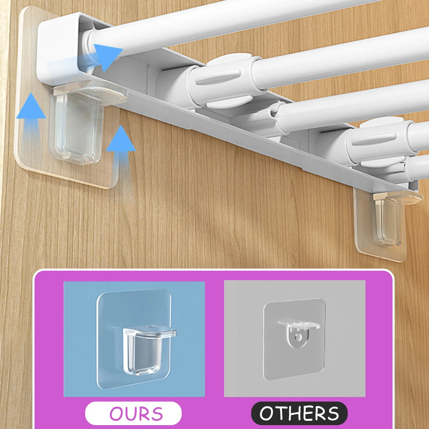 16 Counts Shelf Support Pegs, Self-Adhesive Bracket without Punch, Strong Partition Pin for Kitchen Cabinet Clapboard Bookcase