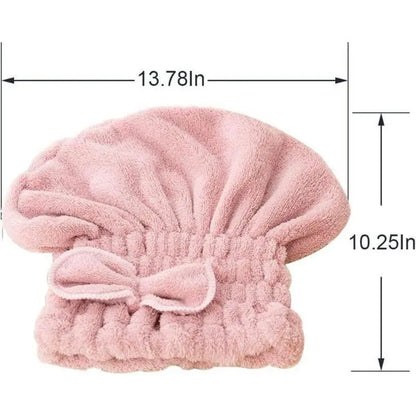 3PC Microfiber Hair Towel Caps, Extrame Soft & Ultra Absorbent, Fast Drying Hair Drying Caps Towel Turban Wrap for Wet Hair Women Light Shiny SpringStatements