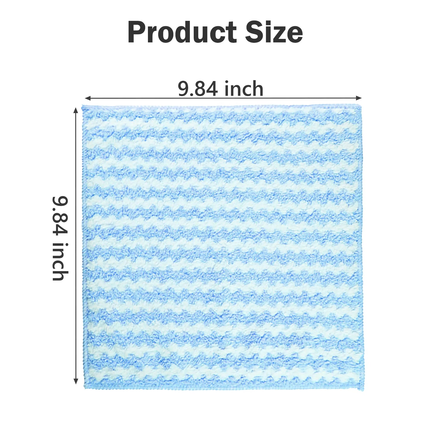 10 Counts Microfiber Cleaning Cloth per pack Single color per pack, colors sent randomly Each package contains only one color, no mixed colors