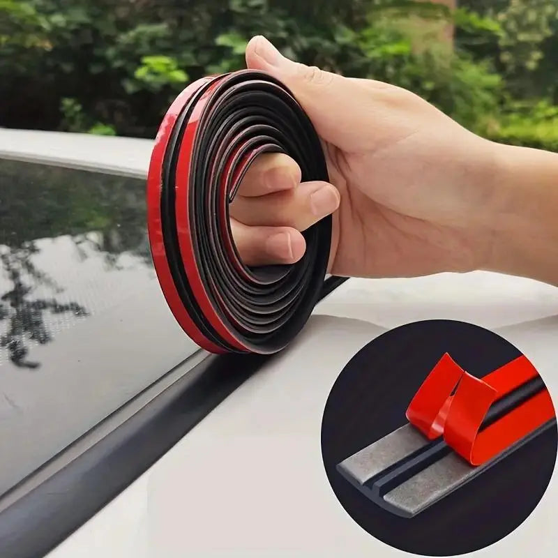 Car Windshield Rubber Seal, Car Windshield Seal Strip, Universal Car Window Seal, Car Exterior Accessories for Car Roof Windshield,Easy to Install,Water leakage prevention