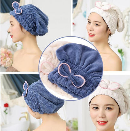 3PC Microfiber Hair Towel Caps, Extrame Soft & Ultra Absorbent, Fast Drying Hair Drying Caps Towel Turban Wrap for Wet Hair Women Light Shiny SpringStatements