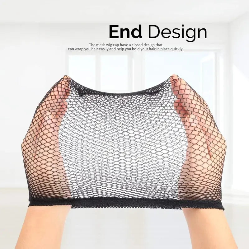 6PCS Wig Cap, 6PCS Black Mesh Wig Cap Net, Closed End Hair Mesh Net, Liner Weaving Caps for Women, Men, Kids, Wig Caps for Halloween, Cosplay