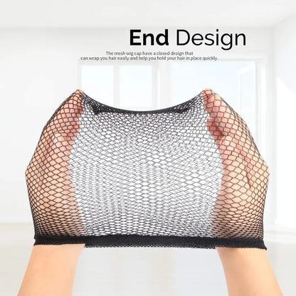 6PCS Wig Cap, 6PCS Black Mesh Wig Cap Net, Closed End Hair Mesh Net, Liner Weaving Caps for Women, Men, Kids, Wig Caps for Halloween, Cosplay