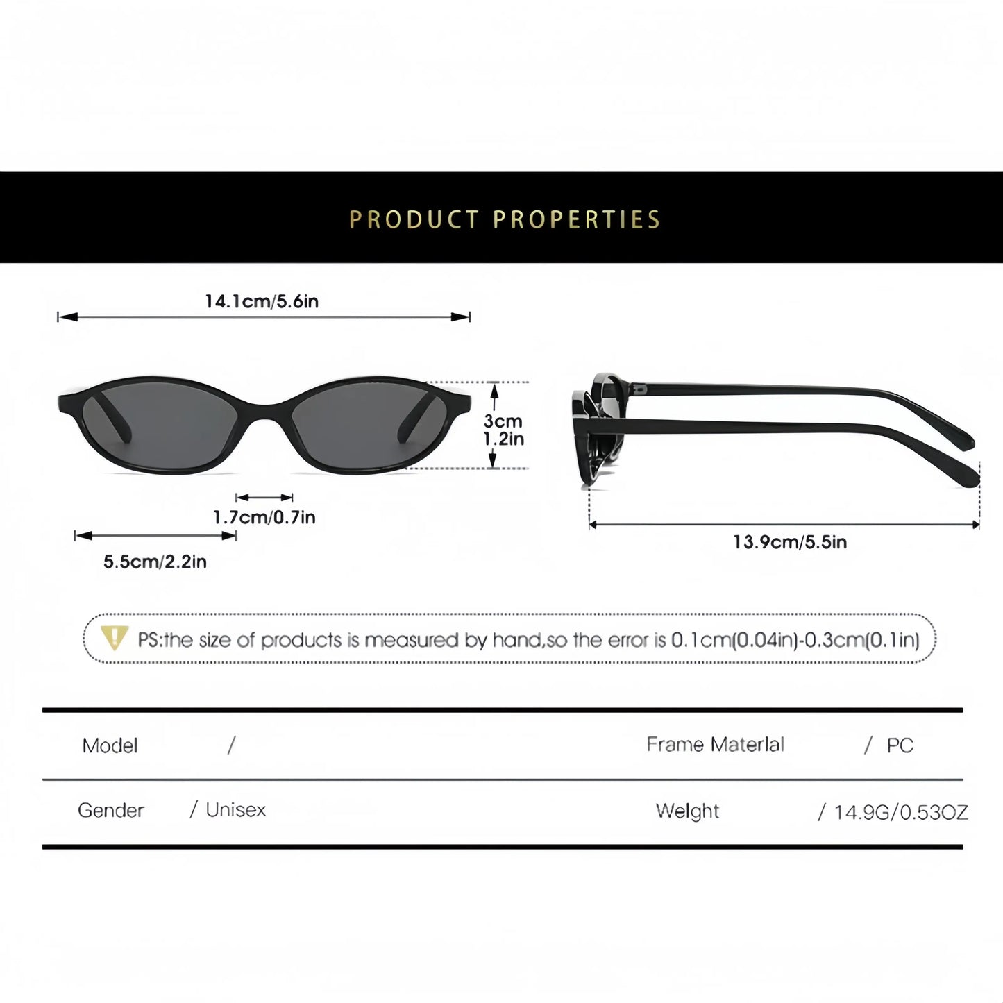 〖Summer Turn Up〗3 PCS Retro Oval Sunglasses for Women Chic Cat Eye 90s Sunnies Lightweight Narrow Shades Trendy UV Protection Sunglasses Vintage Rich Girl Sunglasses Women Sunglasseswomen