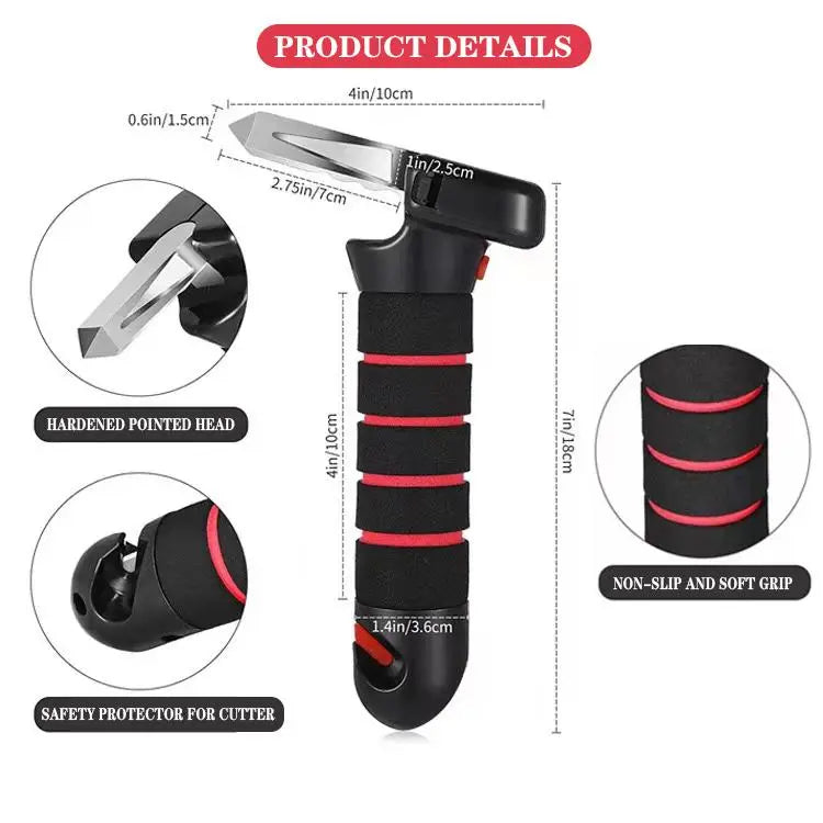 【Thoughtful Gift】Car Door Handle for Elderly Senior Kit 3-in-1 Car Handle Assist Firm Grip to Multifunction Handle Car Door and Handicapped Help Sit in Back Seat