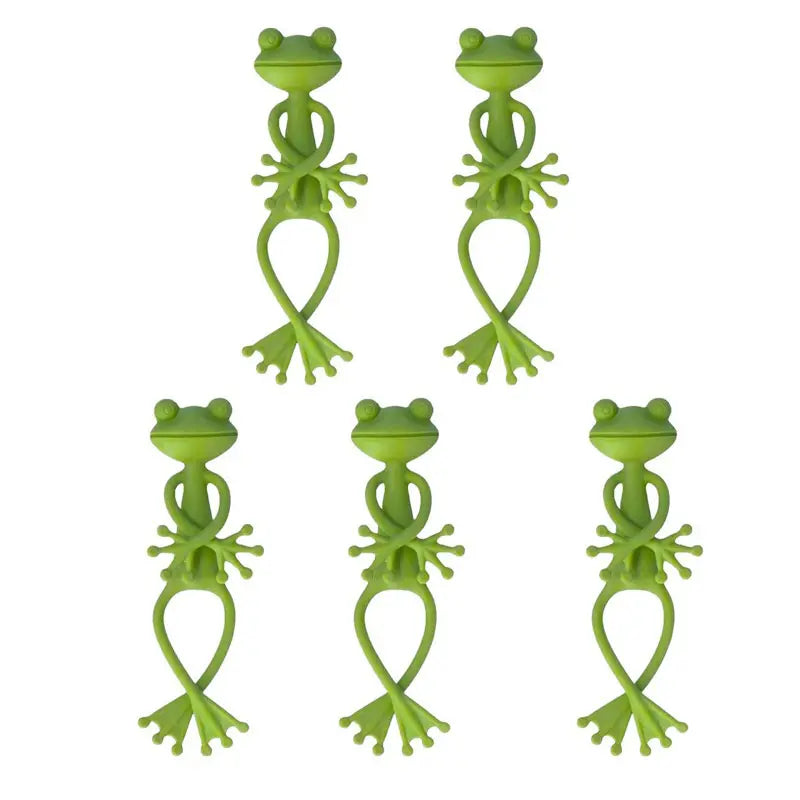 Frog Plant Stand Holder - Cute Flower Pot Clips for Climbing Plants, Indoor Outdoor Use, Stable Support to Make Plants Grow Upright