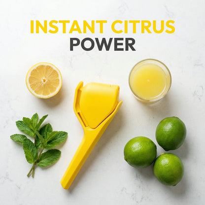 Kitchen Lemon Juicer - The Last One You’ll Ever Need, Maximum Yield, Minimum Effort, Fresh Fruit Juice in 3 Simple Steps, Includes Bowl & Juicer Cup