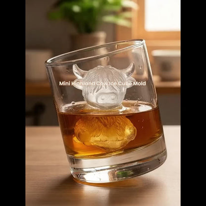 Mini Highland Cow Ice Cube Mold, Silicone Ice Cube Tray, Cute 3D Ice Cubes for Drinks, Parties, and Gifts, Perfect for Beverage Enhancements #GLOBAL PICKS