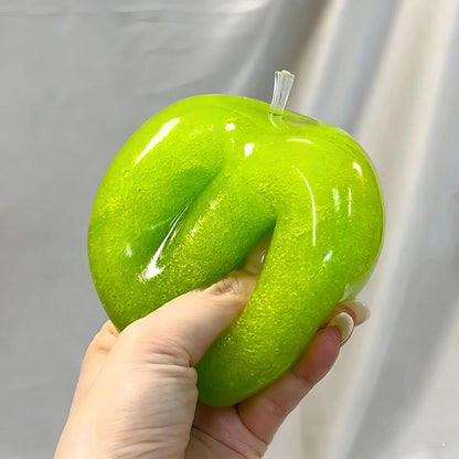 Slushie Green Apple Squishy - Moldable Non-Rebound Crunchy Fidget Toy| Perfect for Medium Grip Strength