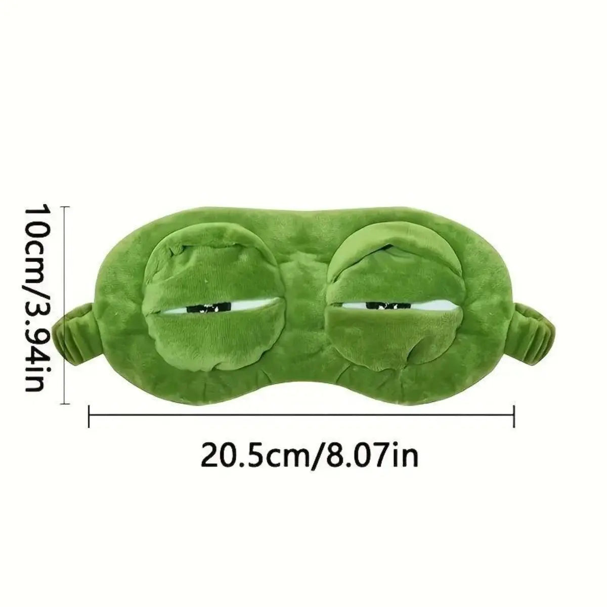 3D Frog Eye Mask, Soft Cute 3D Shaping Cartoon Eyeshade, Hypoallergenic Portable Blindfold for Travel and Napping, Whimsical Gifts for Adults