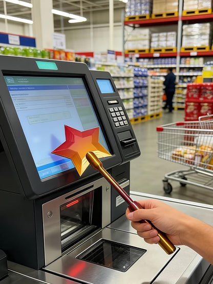1pc 3D Printed Wand Tap to Pay, Tap to Pay Wand, Starlight Wands, Magical Star Wands Contactless Payment Card Holder, Suitable Scenarios for Card Payment