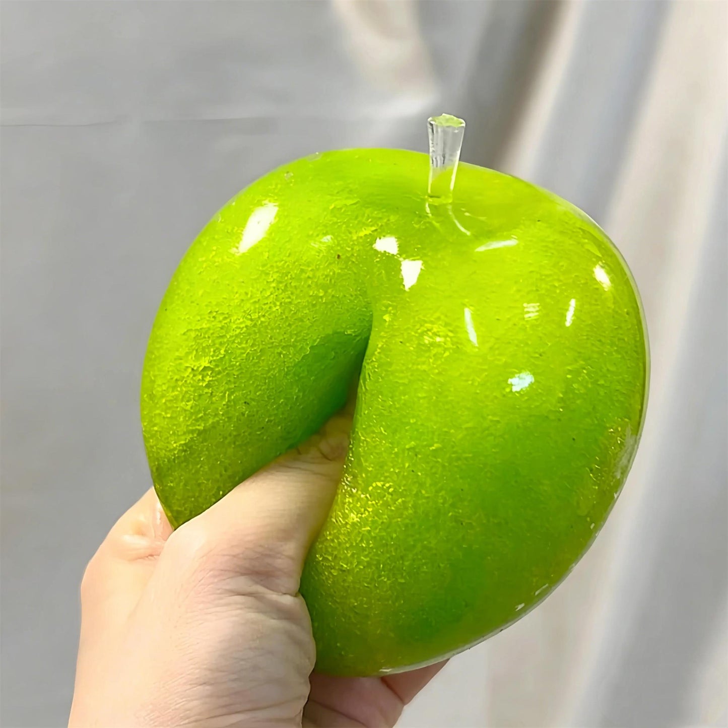 Slushie Green Apple Squishy - Moldable Non-Rebound Crunchy Fidget Toy| Perfect for Medium Grip Strength