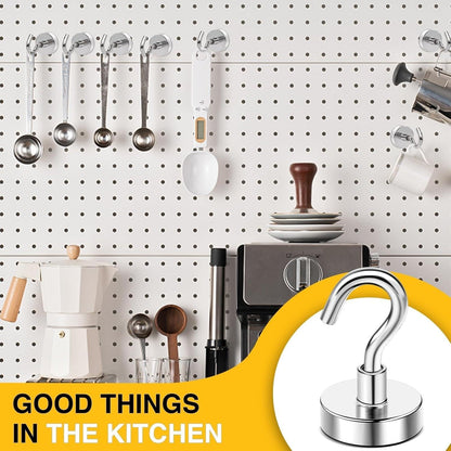 8/16 Pack Swivel Swing Magnetic Hooks 30LBS – Strong Neodymium Hooks for Cruise Cabins, Kitchen, Fridge & Other Magnetic Surfaces, Cruise Essentials 2026