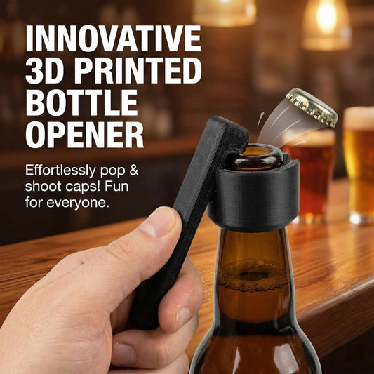 3pcsBottle Cap Launcher, Bottle Opener, Bottle Cap Shooter of Different Beer Bottles, Cap Blaster for Beer, Soda, And Wine Bottles, Perfect for Parties, Gatherings & Gifts (330/500ml)