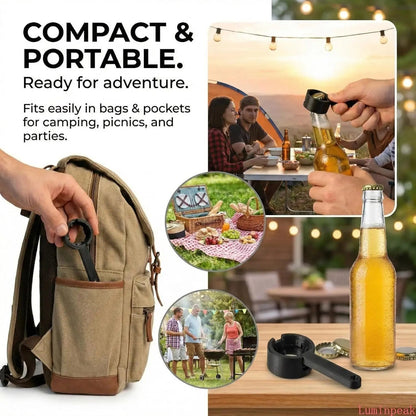 3pcsBottle Cap Launcher, Bottle Opener, Bottle Cap Shooter of Different Beer Bottles, Cap Blaster for Beer, Soda, And Wine Bottles, Perfect for Parties, Gatherings & Gifts (330/500ml)