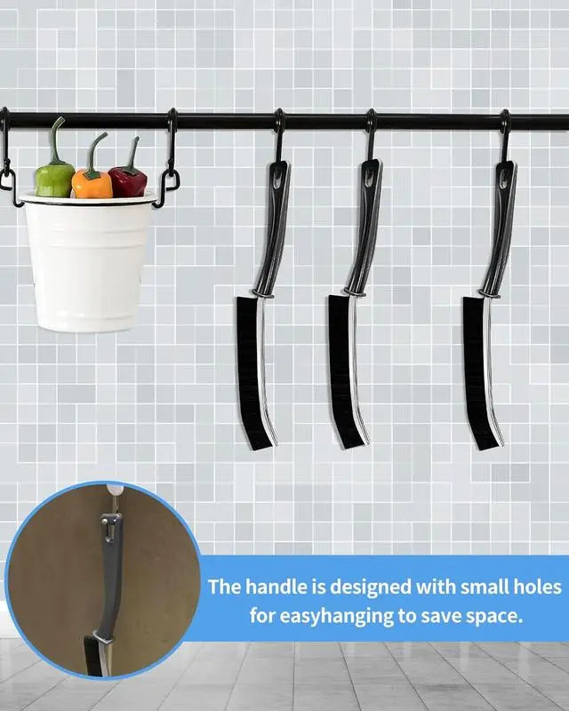 Multi-5 Pcs Crevice Cleaning brush，Hard Bristle Gap Brush，Multifunctional for Bathroom Household Kitchen Tiles Window Crevice Cleaning Tool，Spring Cleaning，house cleaning，home cleaning，Mother's Slay Home
