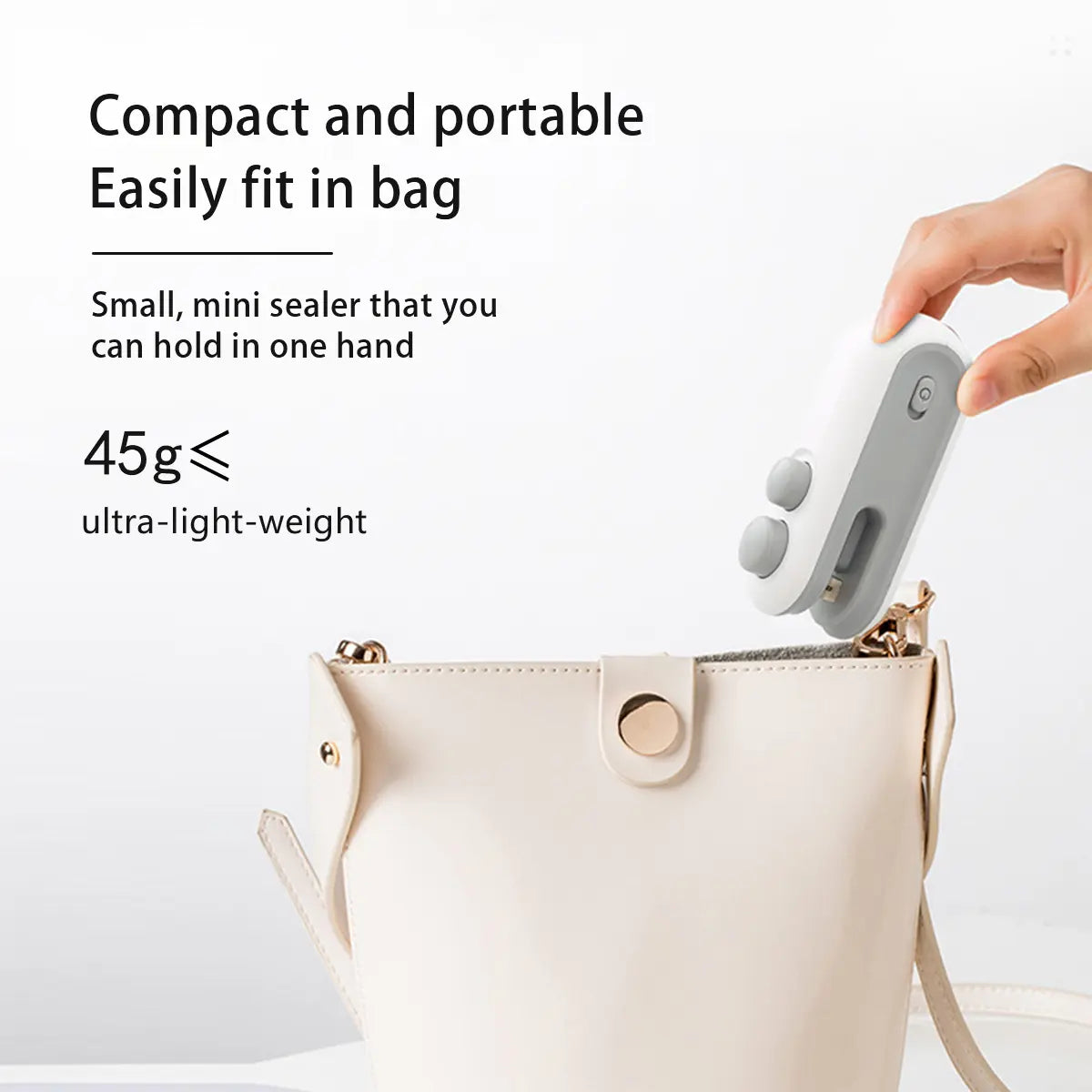【FaddishDeal】Mini snack bag sealing machine,2 in 1 heat USB rechargeable snack bag selaer,plastic Electric bag sealers, keep food fresh. Portable Sealer Picnics.