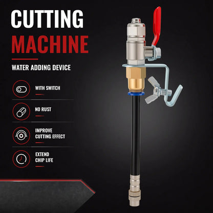 Angle Grinder Dust Remover Water Sprayer, 3.9" (10cm) Aluminum & Brass Misting Attachment, Dual-Mode Adjustable Water Feed for Cutting Tile, Concrete, Marble & Stone
