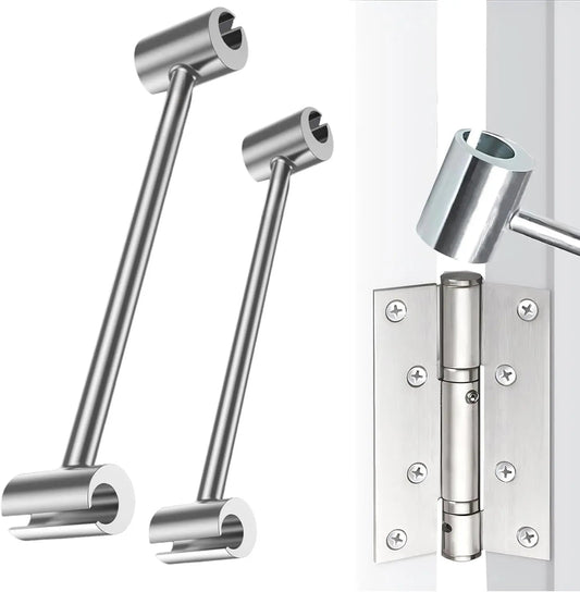 Heavy Duty Door Hinge Adjustment Tool, 2-in-1 Hinge Gap Aligning Wrench, Universal Hinge Bender for Residential, Fire, Security & Clean-Room Flag Hinges