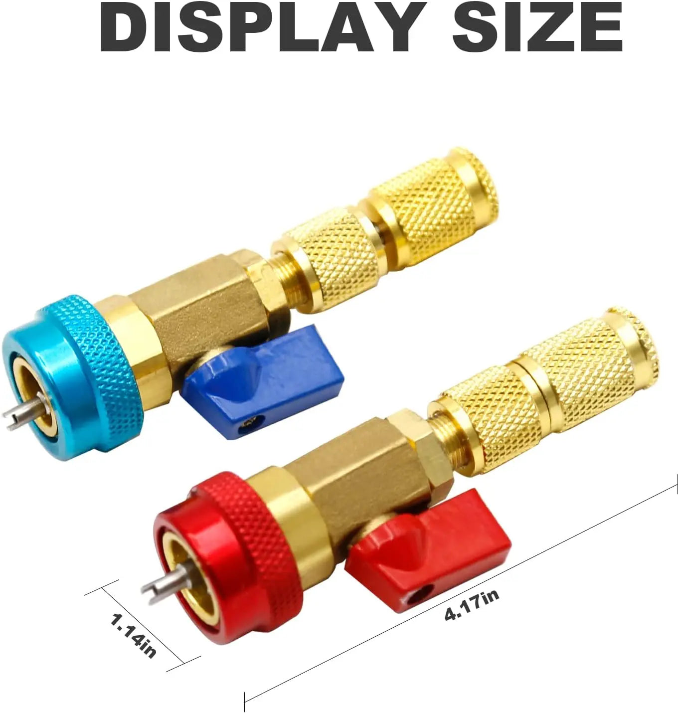 R134A Valve Core Remover Installer, High Low Pressure AC Valve Core Tool Kit for R134A Refrigerant System