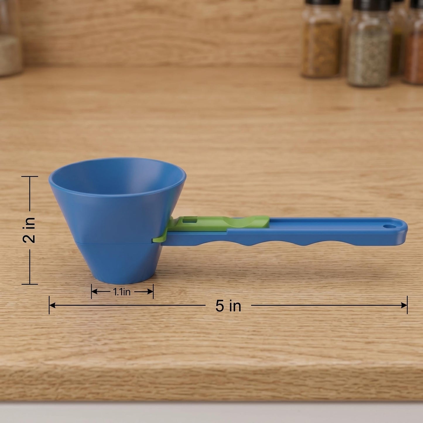 [Buy 1 Get 2 Free] Multi Purpose Spoon&Funnel&Scoop High Quality Funnel for Pre Workout Creatine Powder Formula Coffee Scoop & Funnel Fits bottle necks up to 1.1 inches