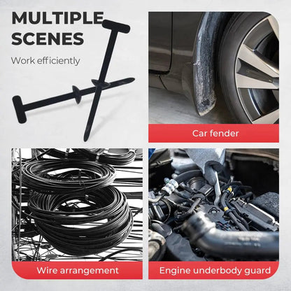 Nylon Cable Tie Buckle Kit PA66 Windproof Tensile Strength: 50kg &Anti-Corrosion for Car/Home/industrial Cable Management-40°C-130°C Extreme Proof, Lifetime Supply Pack (100pcs)TTV FathersDayGift daily repair Universal bundle