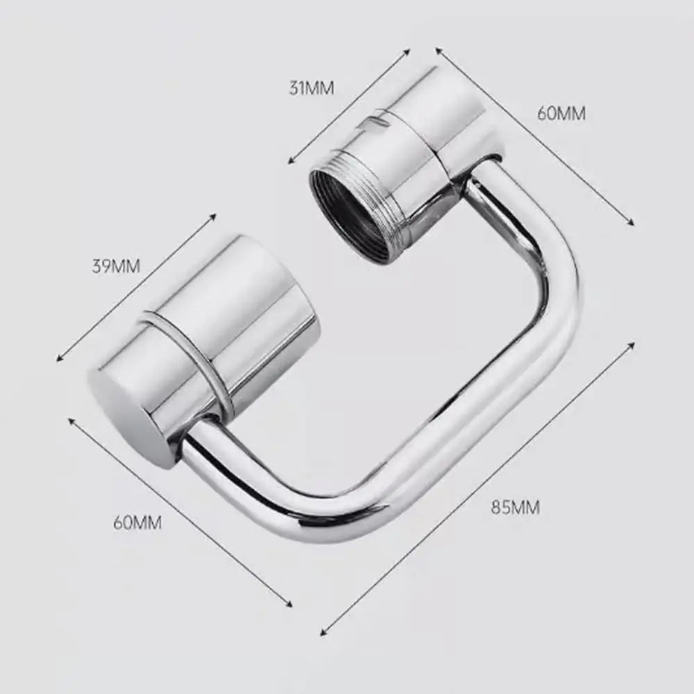 Rotatable Faucet Aerator Extension - for Effortless, All-Angle Control, Rotating Swivel Faucet Aerator Extender, Kitchen Bathroom Sink Faucets Sprayer Attachment with 2 Mode Splash(1PC)