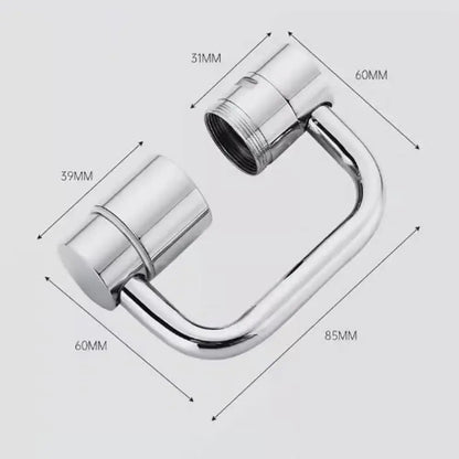 Rotatable Faucet Aerator Extension - for Effortless, All-Angle Control, Rotating Swivel Faucet Aerator Extender, Kitchen Bathroom Sink Faucets Sprayer Attachment with 2 Mode Splash(1PC)