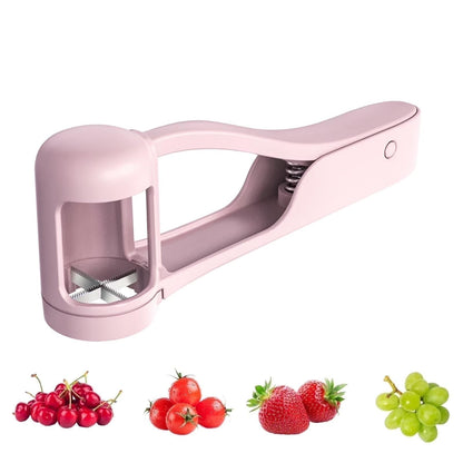 Deals for You Days LUVAN Grape Cutter for Toddlers 1-3 - Stainless Steel Baby Fruit Slicer Safe & Easy Grape, Cherry Tomato, Strawberry, Blueberry Cutter - Lightweight Kitchen Gadget for Fruit Salad & Cake Decor