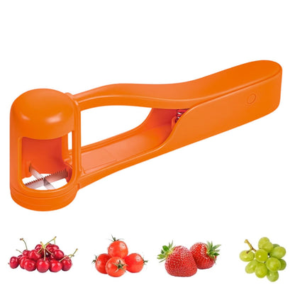Deals for You Days LUVAN Grape Cutter for Toddlers 1-3 - Stainless Steel Baby Fruit Slicer Safe & Easy Grape, Cherry Tomato, Strawberry, Blueberry Cutter - Lightweight Kitchen Gadget for Fruit Salad & Cake Decor