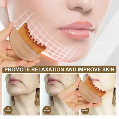 Summervibes Face Lymphatic Contour Brush for Jawline & Chin Sculpting Dry Brushing Massager for Lymphatic Drainage & Facial Fatigue Relief Ergonomically Designed to Fit The Skin Precisely 1PCS Beauty Roller Daily
