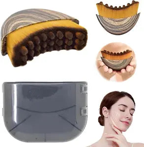 Summervibes Face Lymphatic Contour Brush for Jawline & Chin Sculpting Dry Brushing Massager for Lymphatic Drainage & Facial Fatigue Relief Ergonomically Designed to Fit The Skin Precisely 1PCS Beauty Roller Daily