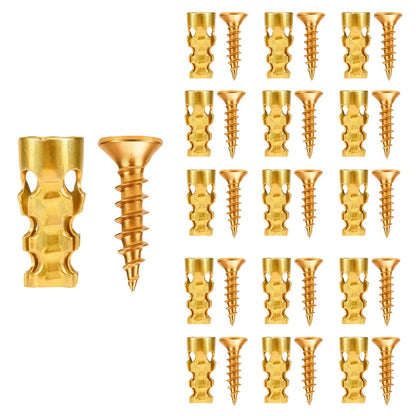 6*14mm Door Hinge Thread Repair Screws, 30Pack/60Pack Short Expansion Wall Anchors, Stripped Thread Repair Fixer for Cabinet, Tile, Stone and Partition Hinge Mounting fathersdaygift